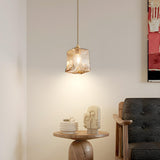 Modern Dining Room Cognac Cone Amber Glass Pendant Light Set Image - 16