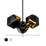 Modern Dining Room Geometric Multifaceted Pendant Chandelier Image - 59