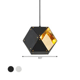 Modern Dining Room Geometric Multifaceted Pendant Chandelier Image - 65