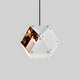 Modern Dining Room Geometric Multifaceted Pendant Chandelier Image - 8