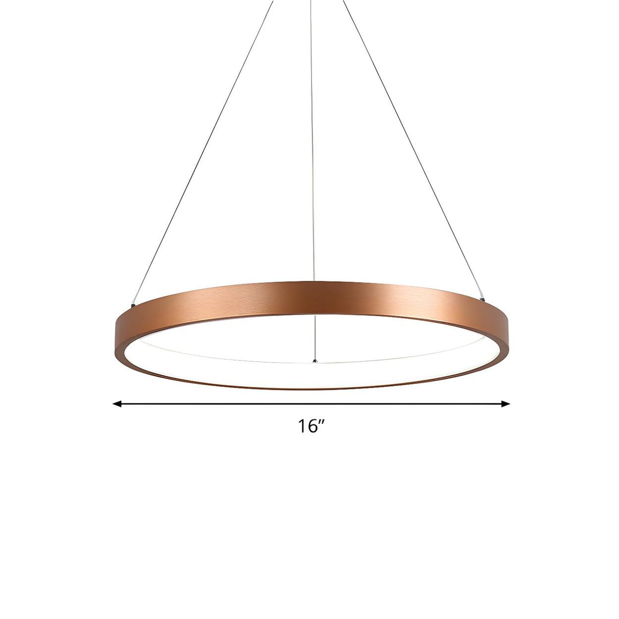 Modern Dining Room Gold Ring LED Pendant Light Chandelier 