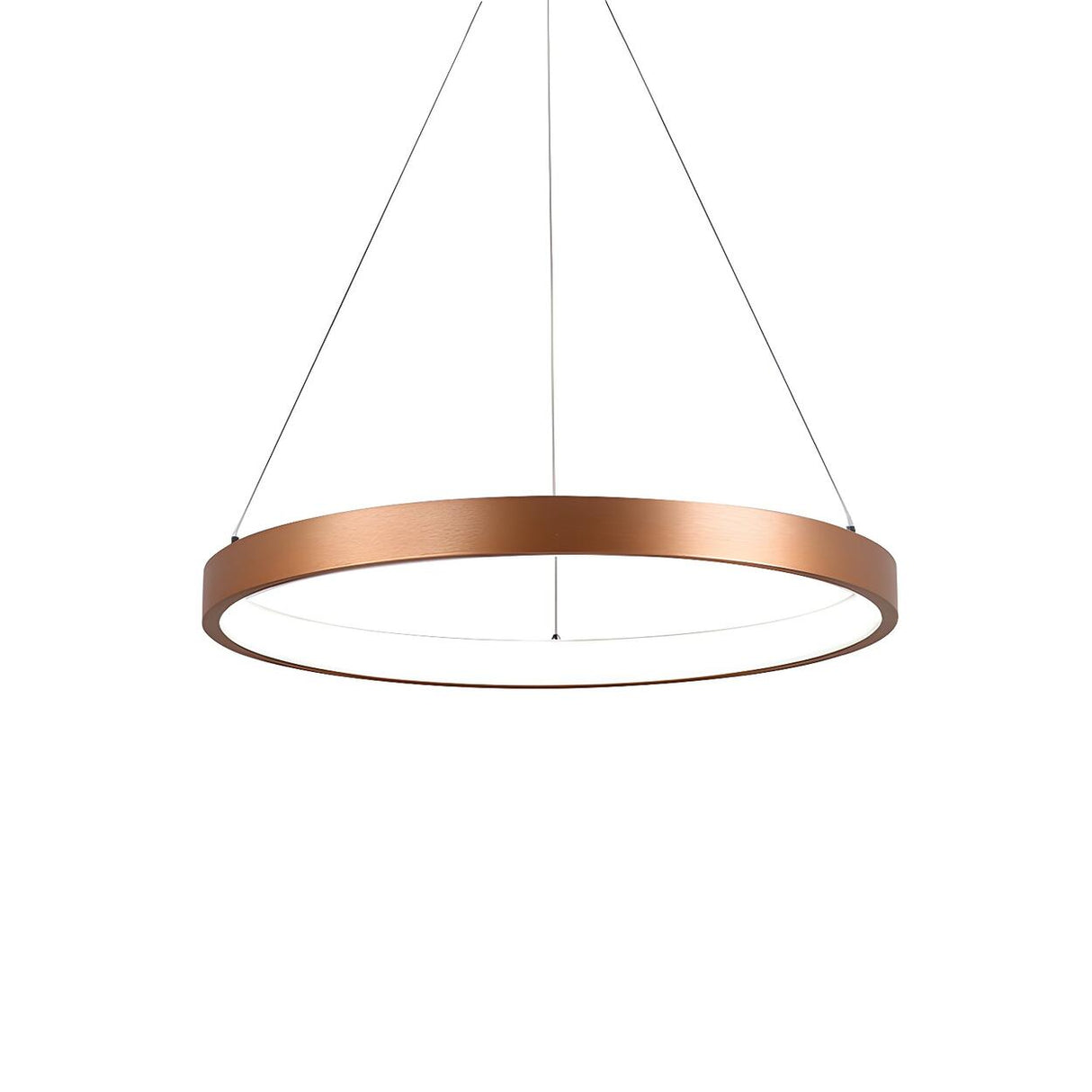 Modern Dining Room Gold Ring LED Pendant Light Chandelier Image - 3