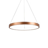 Modern Dining Room Gold Ring LED Pendant Light Chandelier Image - 3