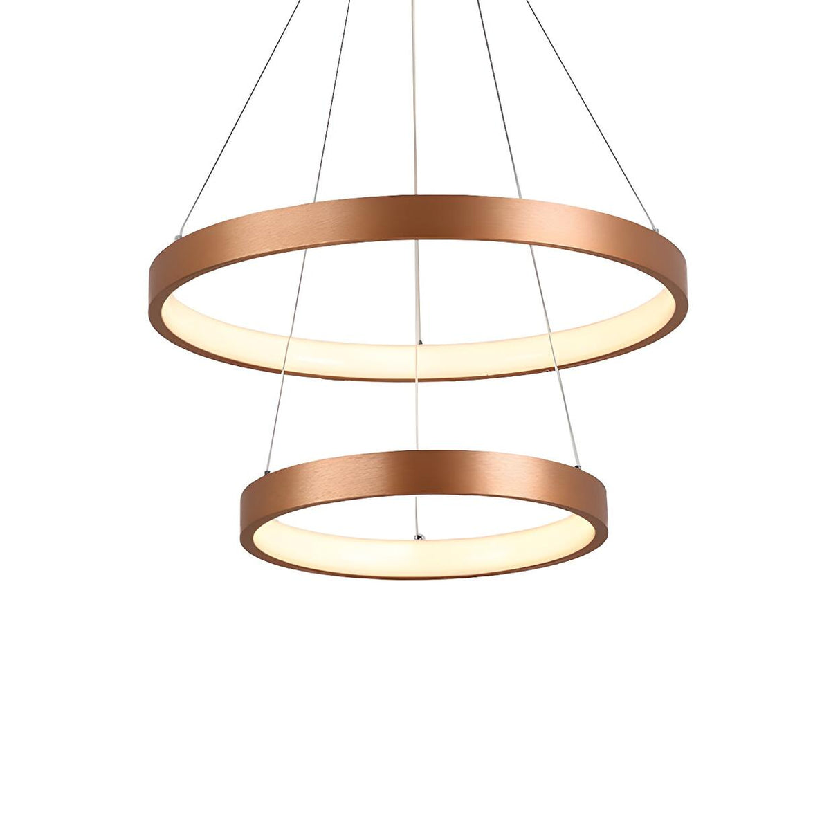 Modern Dining Room Gold Ring LED Pendant Light Chandelier Image - 7