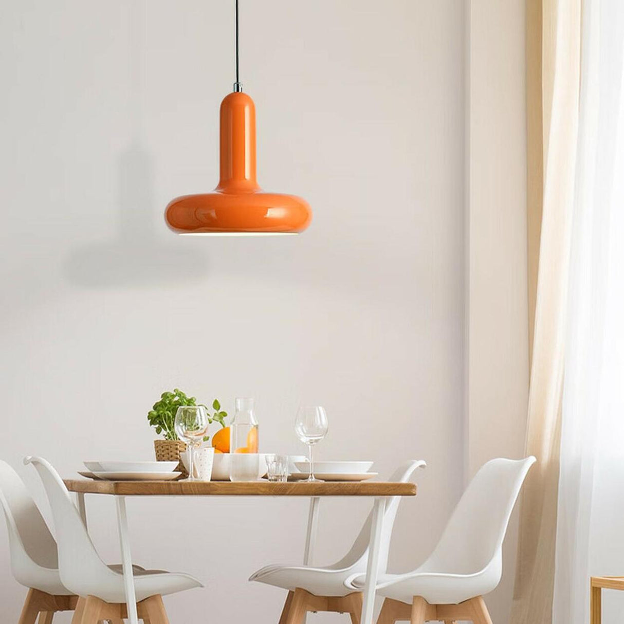 Modern Dining Room Metal Pendant Light Multi-Color Set Image - 2