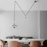 Modern Dining Room Metal Pulley System Pendant Light Image - 1