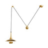 Modern Dining Room Metal Pulley System Pendant Light Image - 3