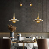 Modern Dining Room Metal Pulley System Pendant Light Image - 4