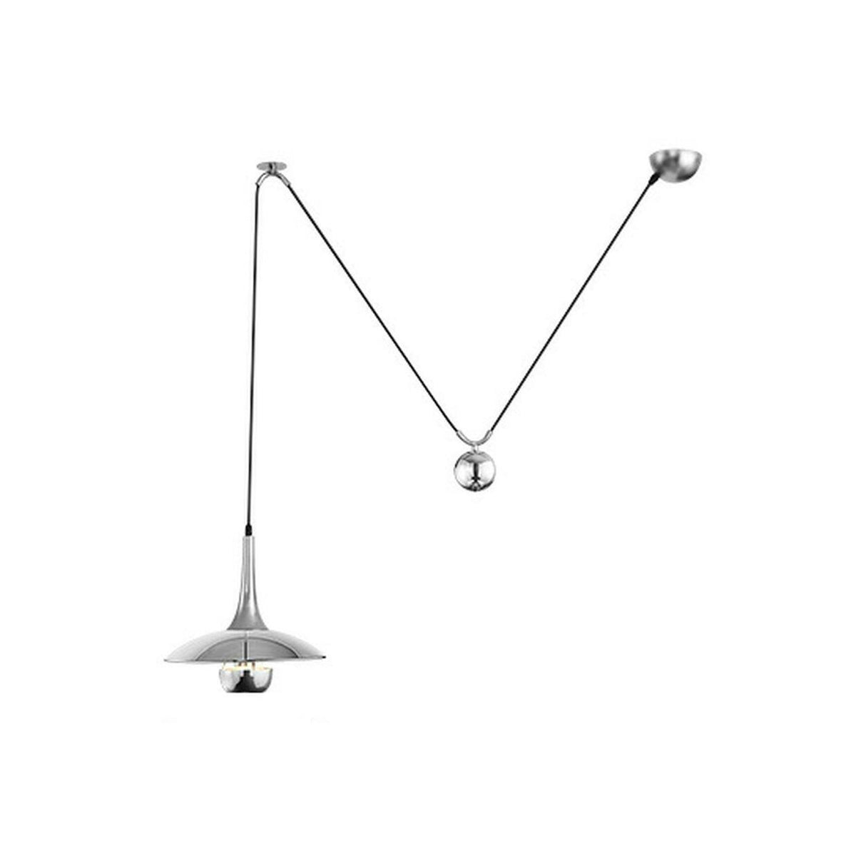 Modern Dining Room Metal Pulley System Pendant Light Image - 5