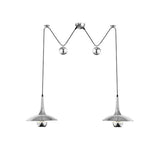 Modern Dining Room Metal Pulley System Pendant Light Image - 9