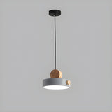 Modern Dining Room Multi-Color Cylinder Pendant Light Image - 5