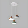 Modern Dining Room Multi-Color Cylinder Pendant Light Image - 7