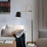 Modern Dome Black Metal Adjustable Reading Floor Lamp Image - 17