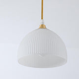 Modern Dome Chic Multicolor Glass Pendant Light Image - 10