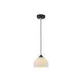 Modern Dome Chic Multicolor Glass Pendant Light Image - 9