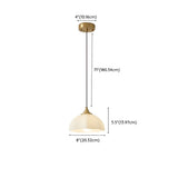 Modern Dome Gold Minimalist Bedroom Pendant Light #size