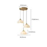 Modern Dome Gold Minimalist Bedroom Pendant Light Image - 13