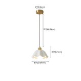 Modern Dome Gold Minimalist Bedroom Pendant Light Image - 14