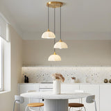 Modern Dome Gold Minimalist Bedroom Pendant Light Image - 4