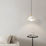 Modern Dome Gold Minimalist Bedroom Pendant Light Image - 6