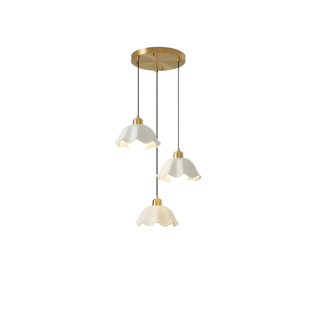 Modern Dome Gold Minimalist Bedroom Pendant Light Image - 7