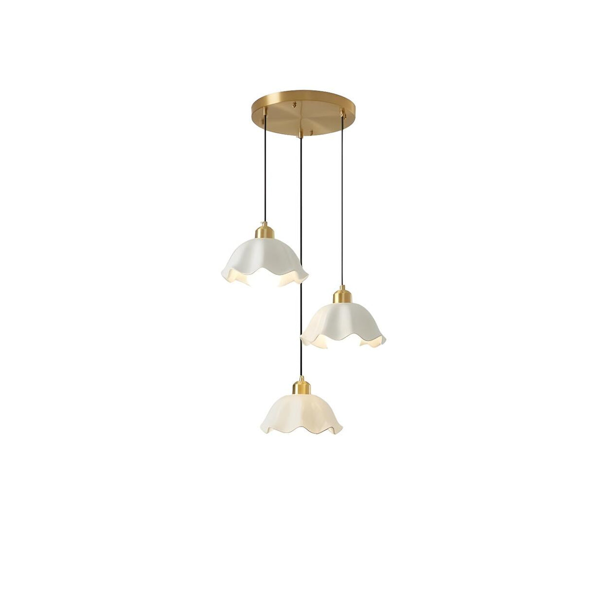 Modern Dome Gold Minimalist Bedroom Pendant Light Image - 9