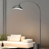 Modern Dome Living Room Black Arched Floor Lamp Image - 9