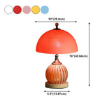 Modern Dome Shade Globe Base Glass Night Table Lamp #size