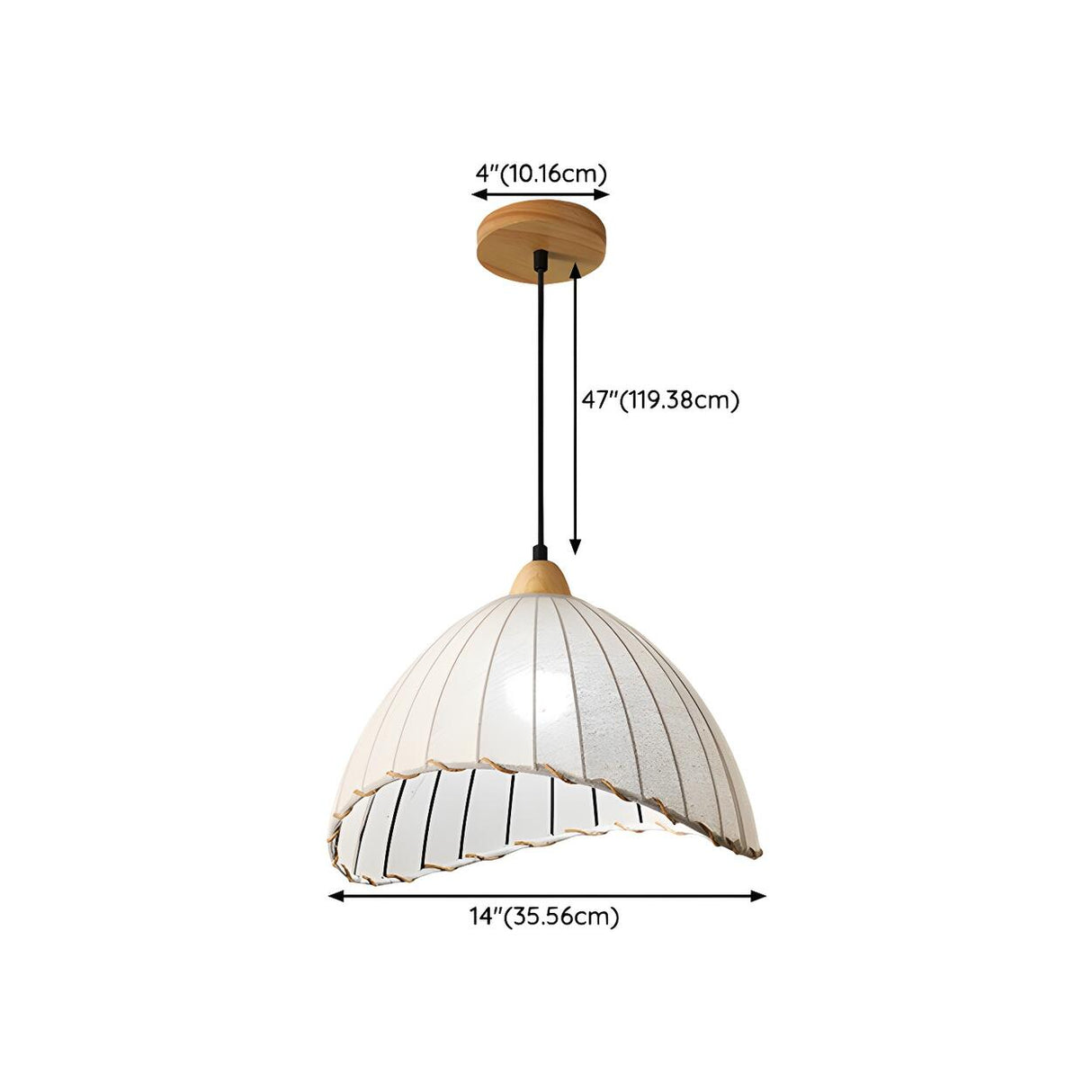 Modern Dome Shell Pendant Light Dining Room Flexible Length 