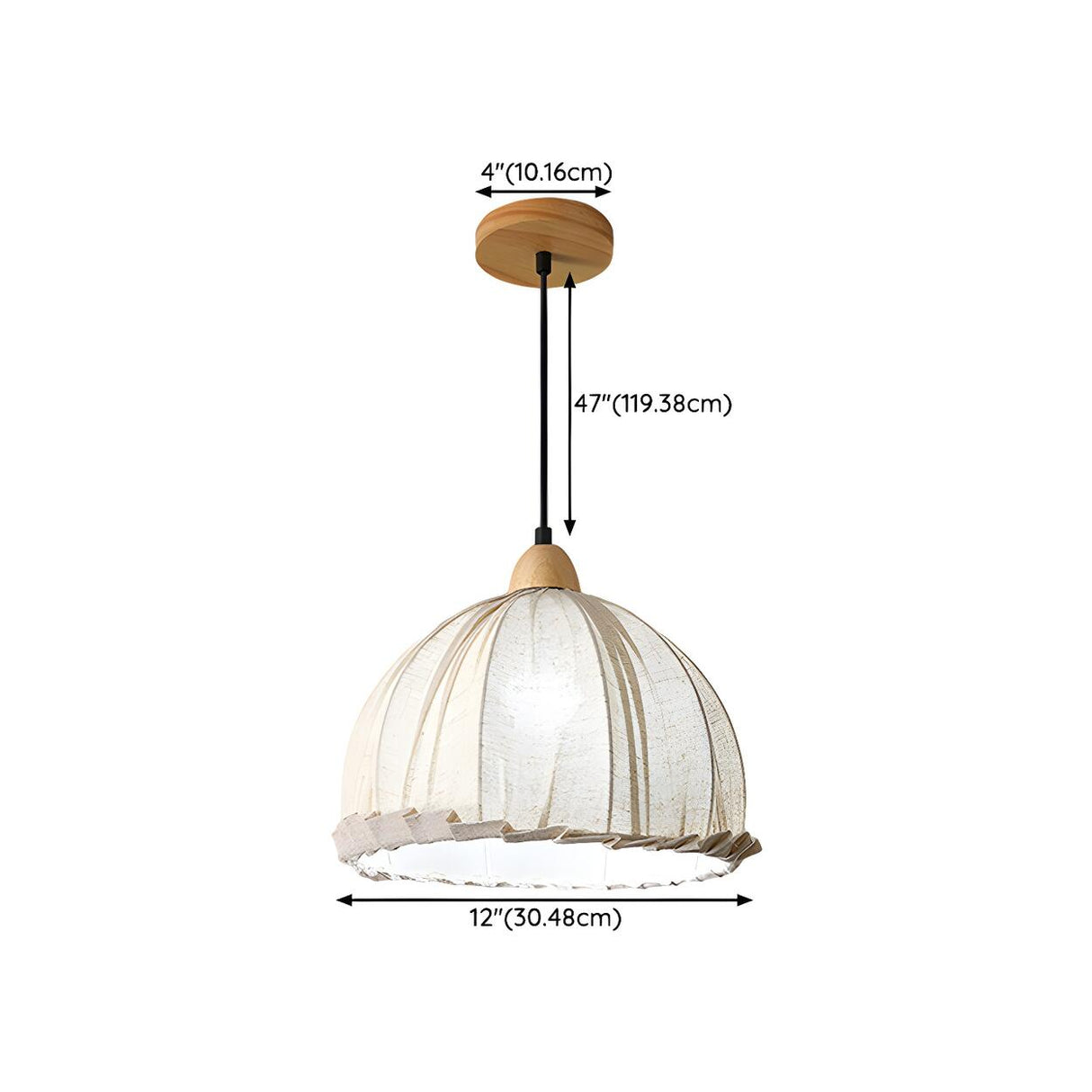 Modern Dome Shell Pendant Light Dining Room Flexible Length Image - 14