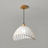 Modern Dome Shell Pendant Light Dining Room Flexible Length Image - 2