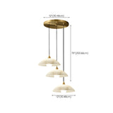 Modern Dome Stone Pendant Light for Bedroom Gold Mini Image - 10