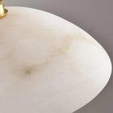 Modern Dome Stone Pendant Light for Bedroom Gold Mini Image - 6