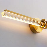 Modern Double Bar Clear Glass Vanity Light Fixture Image - 11