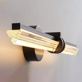 Modern Double Bar Clear Glass Vanity Light Fixture Image - 8