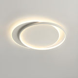 Modern Double Circle LED Flush Mount Ceiling Light Image - 14