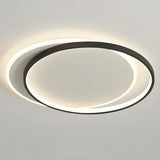 Modern Double Circle LED Flush Mount Ceiling Light Image - 18