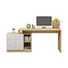 Modern Drawers Storage Rectangular Wood Computer Desk Image - 11