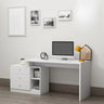 Modern Drawers Storage Rectangular Wood Computer Desk Image - 2