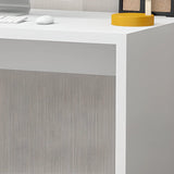 Modern Drawers Storage Rectangular Wood Computer Desk Image - 8