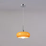 Modern Drum Glass Pendant Light Adjustable Hanging Length Image - 7