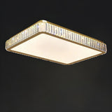 Modern Drum LED Crystal Flush Mount Ceiling Light Image - 6