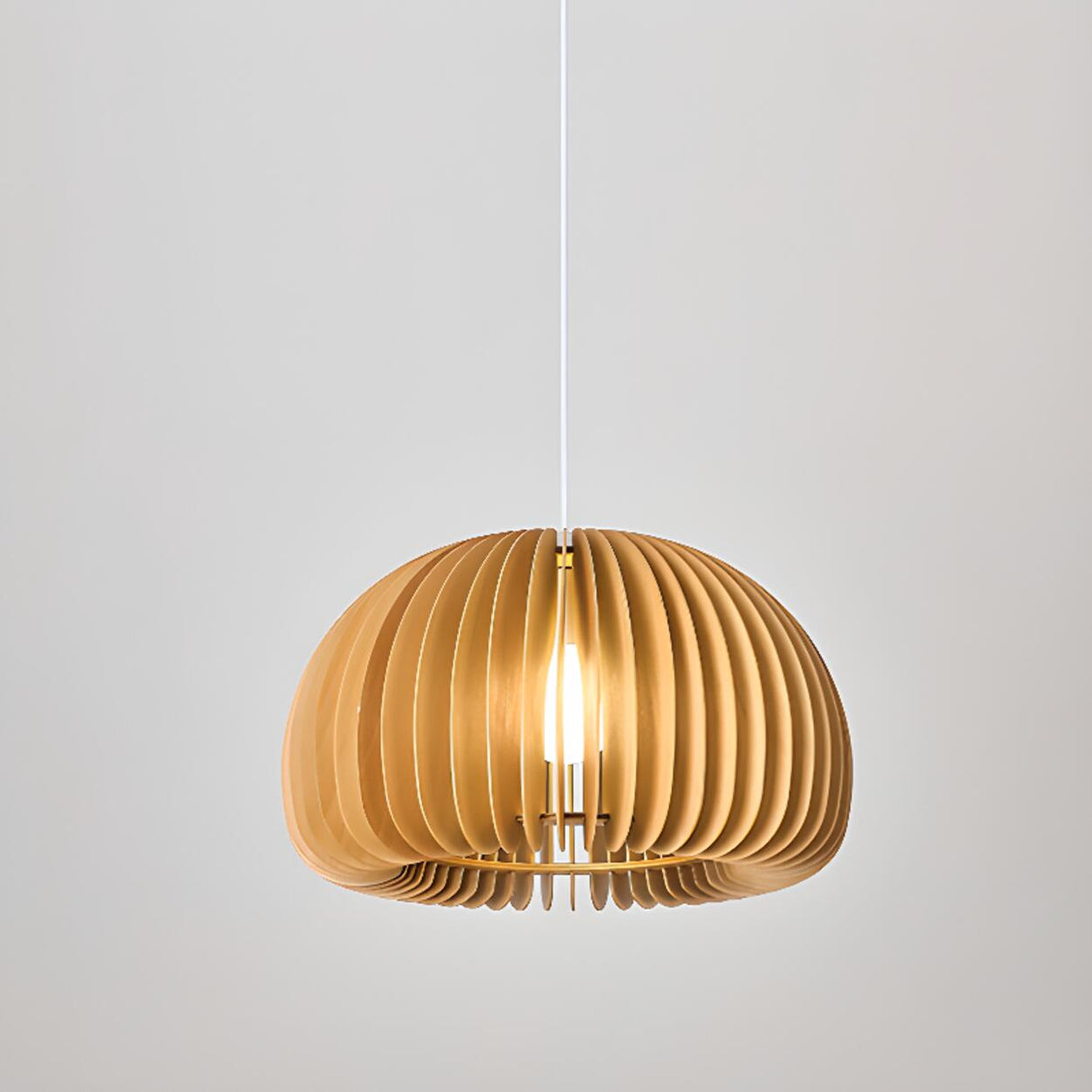 Modern Drum Pendant Lamp Adjustable Height Image - 10