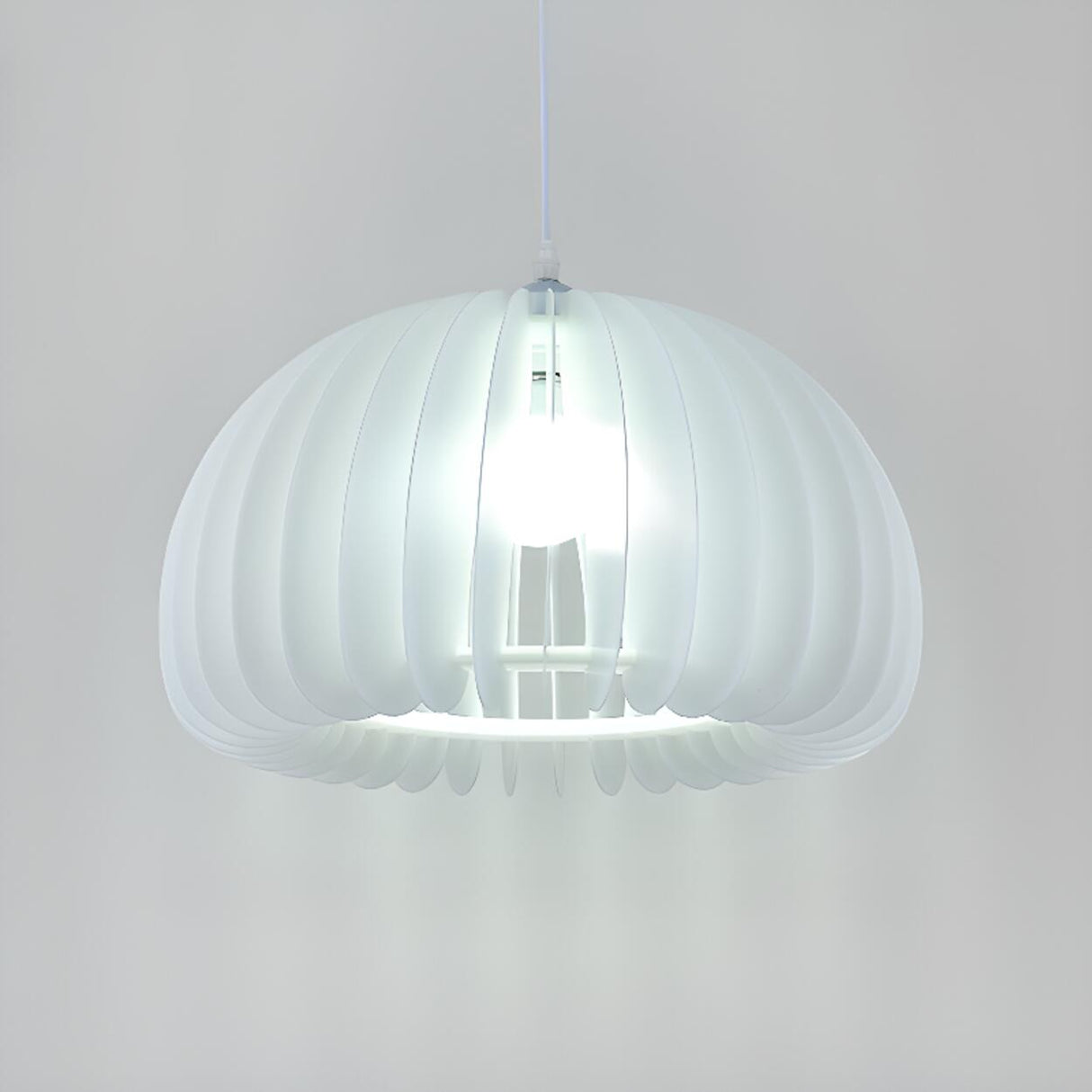 Modern Drum Pendant Lamp Adjustable Height Image - 13