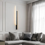 Modern Dual Horizontal Linear Bedroom Wall Sconce Image - 3