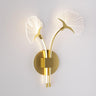 Modern Dual Leaf Bedside Metal LED Wall Sconce Image - 8