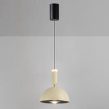 Modern Dual Light Dome Vaulted Metal Pendant Light Image - 13