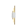 Modern Dual Rod Vertical Metal LED Wall Sconce Image - 9