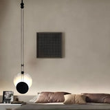 Modern Eclipse Black and White Living Room Pendant Light Image - 1