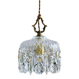 Modern Elegant Crystal Dome Adjustable Pendant Light Image - 7